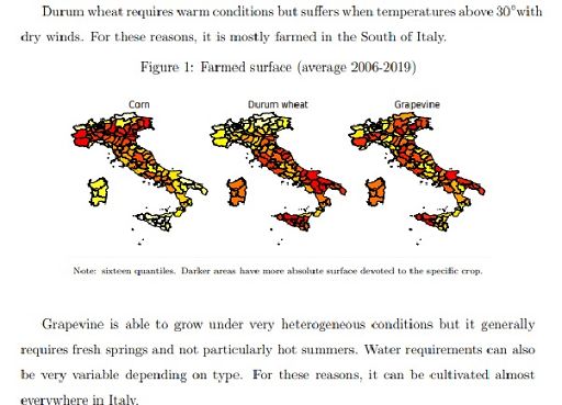 Rialzo moderato temperature positivo o neutro per colture Italia