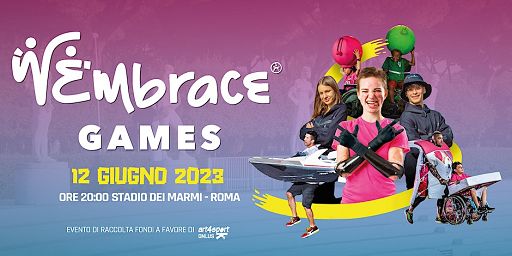 Il 12 giugno a Roma i WEmbrace Games, evento a supporto art4sport