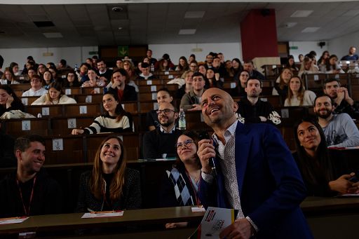 Luca Abete alla Sapienza col tour motivazionale #NonCiFermaNessuno