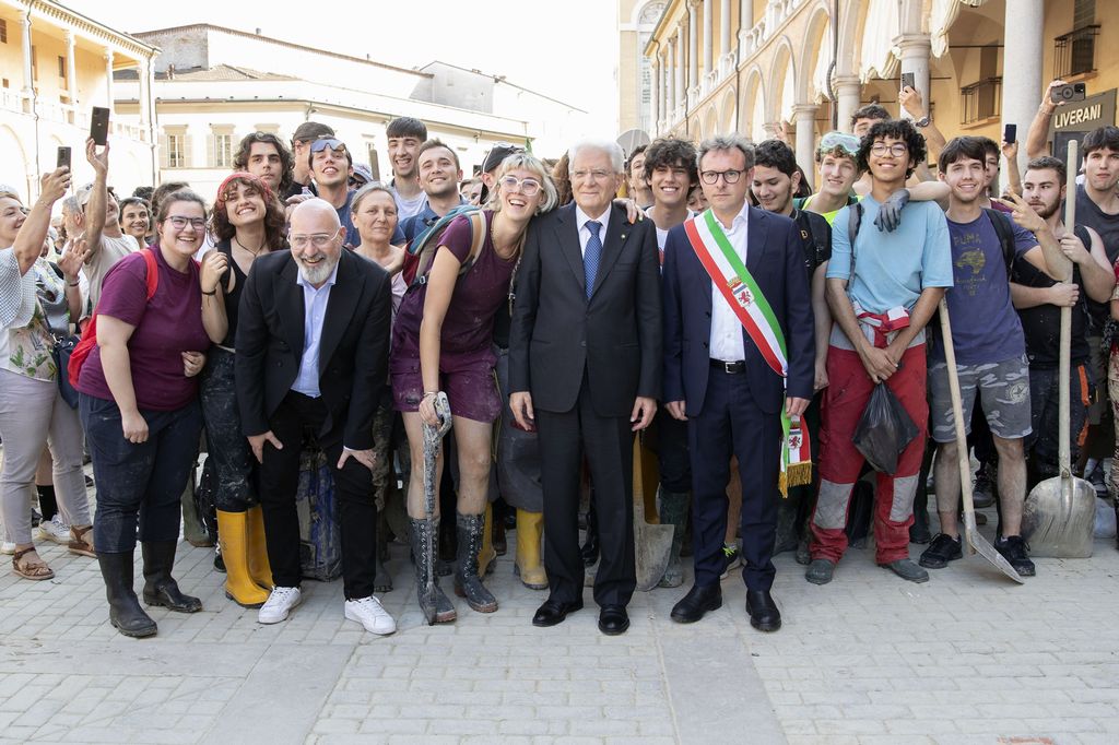 Mattarella ha visitato la Romagna alluvionata. “Non siete soli”