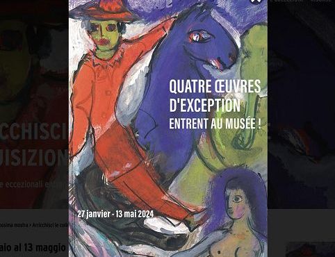 Al “Museo Nazionale Marc Chagall” di Nizza arrivano 4 capolavori