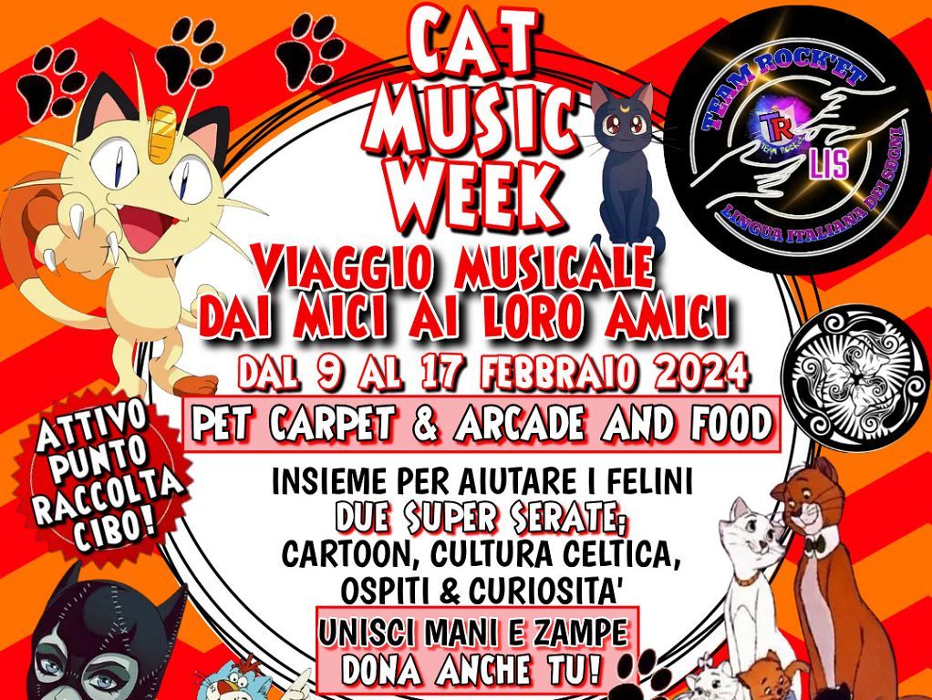 Cat Music Week, un viaggio musicale dai mici ai loro amici