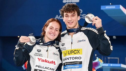 Tuffi, Santoro e Pellacani argento nel sincro mixed ai mondiali