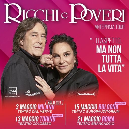 “Ma non tutta la vita” dei Ricchi e Poveri certificato disco d’oro