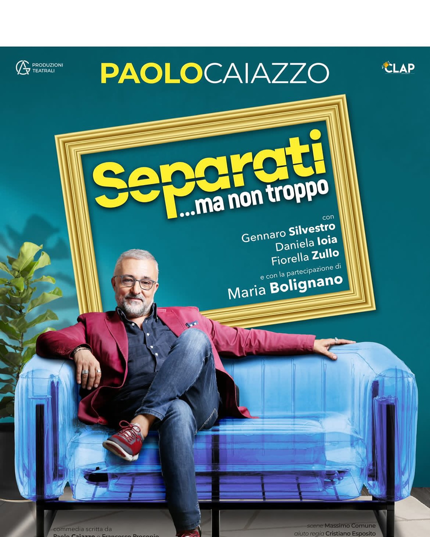 “Separati… ma non troppo”, sabato 16 e domenica 17 al Delle Arti si ride con Paolo Caiazzo