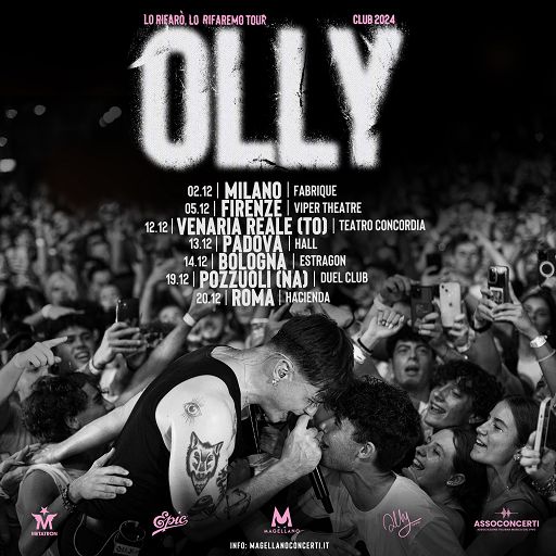 Olly è pronto a tornare live con Lo Rifarò, Lo Rifaremo Tour