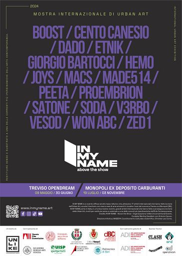 A Treviso e Monopoli in arrivo “In My Name”, mostra di urban art