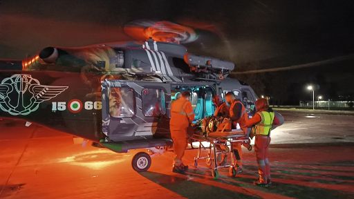 A Pasquetta elicottero AM soccorre donna politraumatizzata