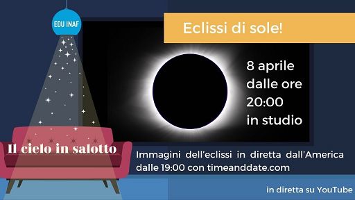 Eclissi totale di Sole, diretta Inaf per seguirla in Italia