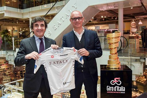 Eataly entra nella famiglia del Giro d’Italia come sponsor maglia bianca