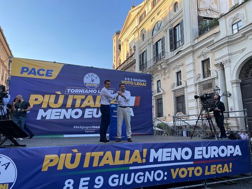 Ultima piazza per Salvini-Vannacci: attacco a Lagarde e appello al voto