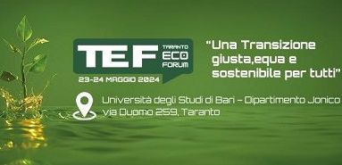 Taranto Eco Forum, pubblicato report finale lavori