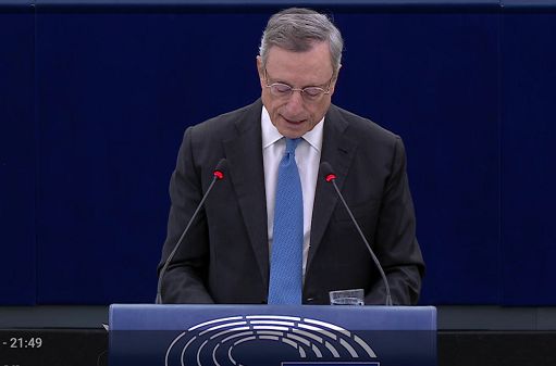 Draghi: Europa rischia di diventare meno prospera, sicura e libera