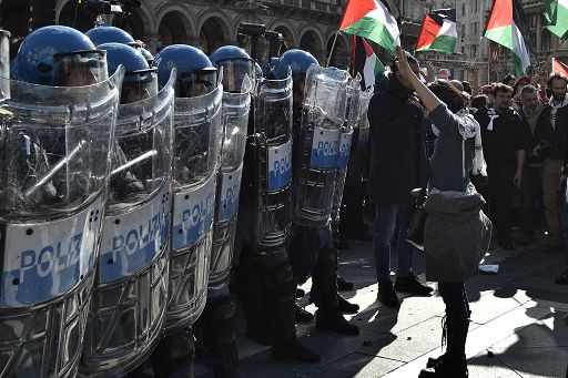 M.O., manifestazione per la Palestina a Roma: 1.600 controllati