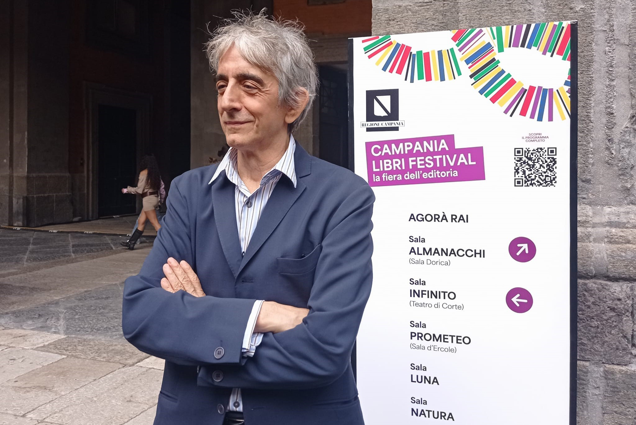 Sergio Rubini tra “Leopardi” e “I fratelli De Filippo” al Campania Libri Festival