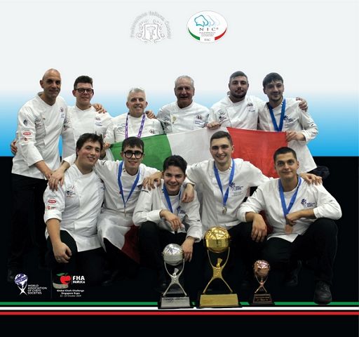 Nazionale italiana cuochi vince Coppa Mondo di cucina a Singapore