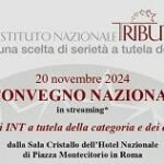 Tributaristi, il 20 novembre Convegno nazionale INT a Roma