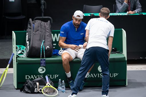 Coppa Davis, Italia-Australia: Berrettini perde il primo set