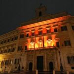 Violenza donne, lunedì Montecitorio si illumina di arancione