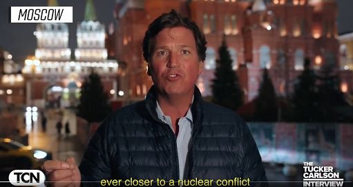 Il giornalista Usa Tucker Carlson a Mosca intervista Lavrov e avverte: mai così vicini a una guerra nucleare