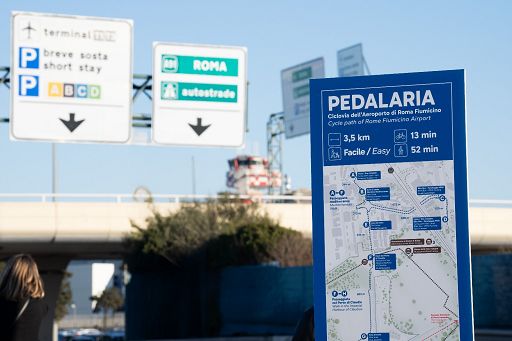 Giubileo, inaugurata ciclovia che collega aeroporto con Fiumicino